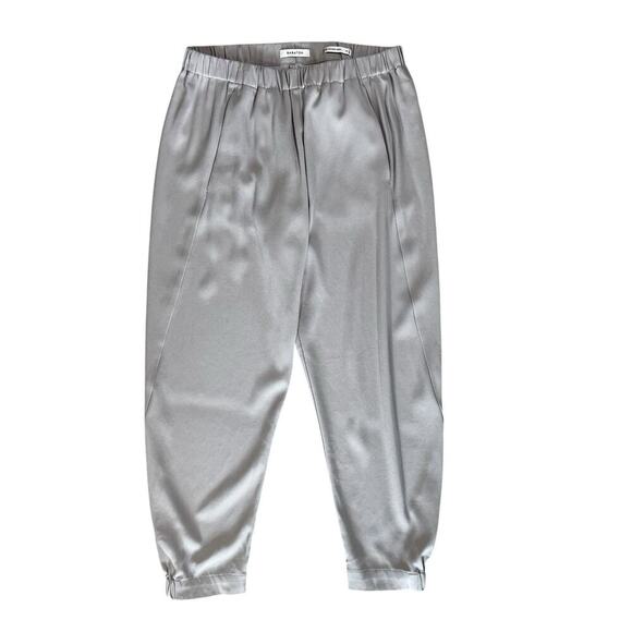 Aritzia Babaton Dexter Pull On Jogger Style Dress Pants Khaki Gray Size Medium - Picture 1 of 7